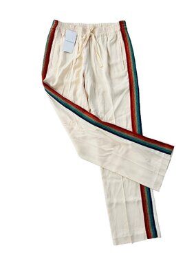 Zadig & Voltaire Poeme Rainbow Crepe Pants Vanille ( 38 / M )